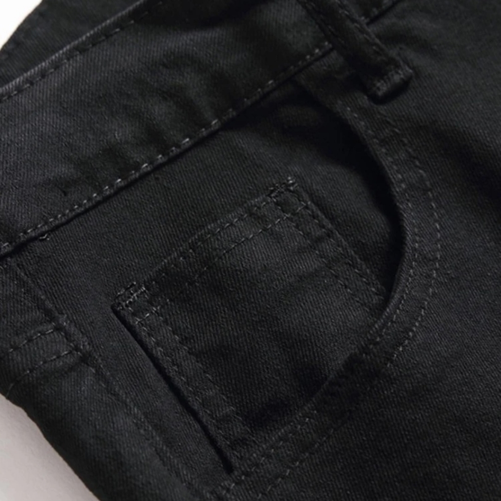 Guys Ripped Zip Fly Jeans - Picture 5 of 10